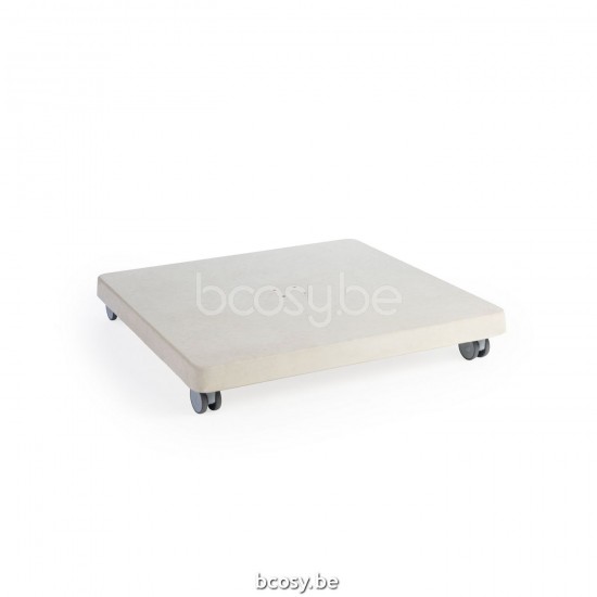 Jardinico ANTEGO Square Parasol Base Foot Stand 125 Kg Linen concrete.