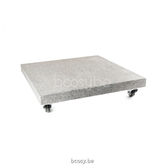  Jardinico AZORE Quadratischer Parasolfuss Sonnenschirmfuß 125 Kg Silk Grey Granite.