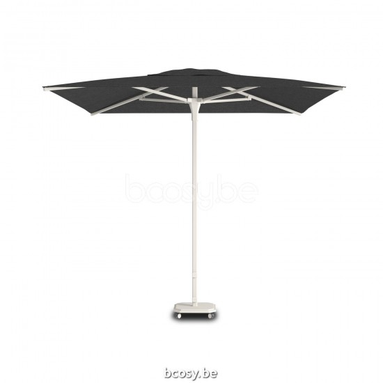 Jardinico CARACTERE JCP102 230x230 Square Central Pole Centerpost Parasol Umbrella 2,3x2,3 Pole Mast Post Linen Powder Coated Aluminium| Canopy-fabrics Onyx Sunbrella Plus Marine.