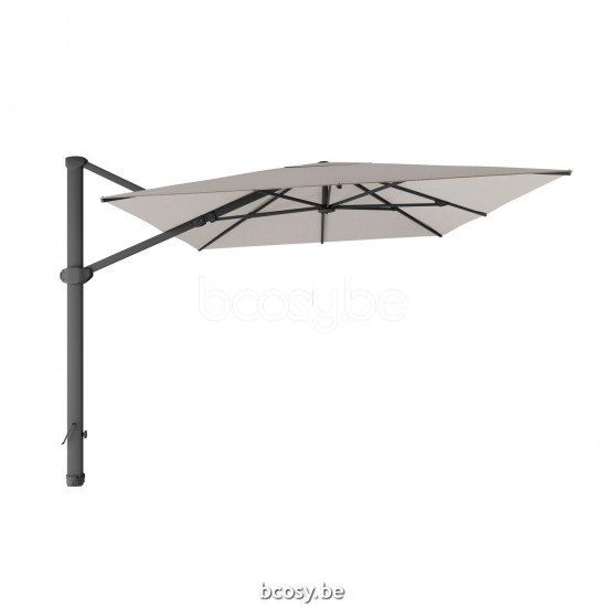 Jardinico LIMA 300x400 Rectangular Sidepost Cantilever Free Pole Mast Floating Parasol 3x4 Pole Mast Post Anthracite Powder Coated Aluminium| Canopy-fabrics Cloud Sunbrella.