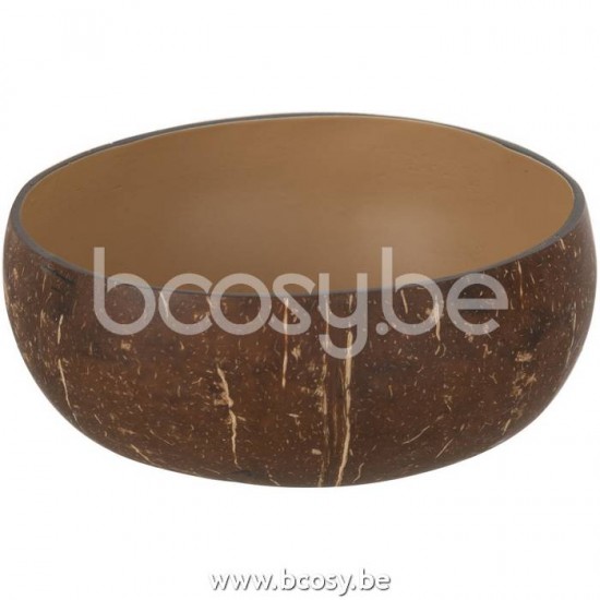 J Line Jline Mezzo Noce Di Cocco Palla Nuye Noce Marrone Half Coconut Ball Nuye Nut Paint Brown