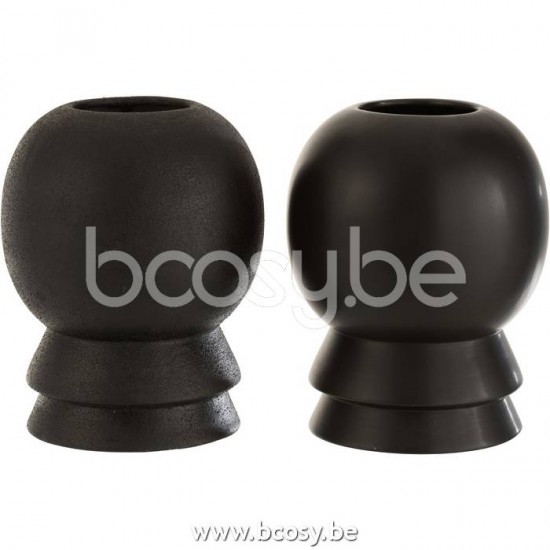 J Line Jline Vaso Olivia Ceramica Nero Assortimento Di 2 Jarron Olivia Ceramica Negro Ass2