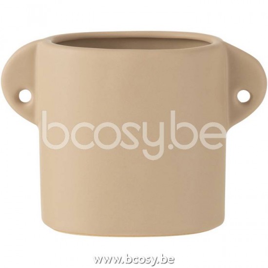 J Line Jline Vaso Renaissance Ceramica Beige Bote Renacimiento Ceramica Beige