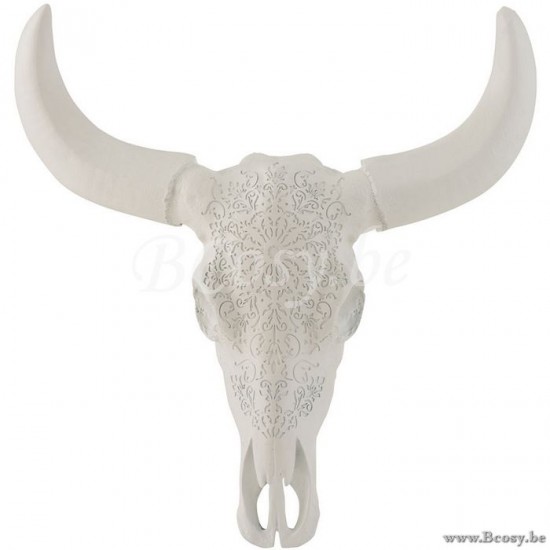 J Line 2306 crane en resine Dierenkoppen Accesorios De Casa Decoratie Muurdecoratie Muurornament Marcos skulls Cranes en resine accessoires De La Maison Wohnzubehoer Cadres diereschedel Hoorns Schedel