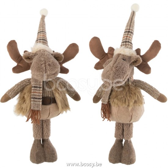 J Line 26791 Decoratie Decoration Statue Decoracion Decorazione Caribou reindeers standing Animali reindeer standing Eland Dekoration rendieren Rentiere Rendier rentier stehend Figuras Dieren Caribous