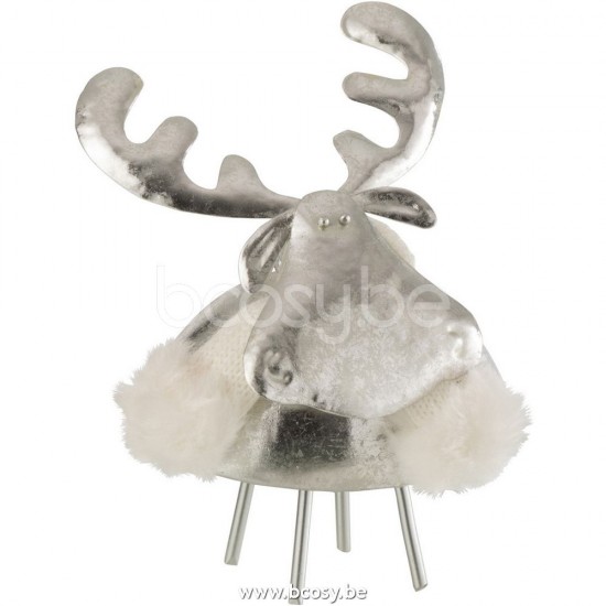 J Line 26825 Decorazione Accessori Della Casa Figuren Online bestellen Wohnzubehoer Online Kopen Online accessoires De La Maison moose leopard Online Verkooppunten Online Elans Decoration Figuras Esho