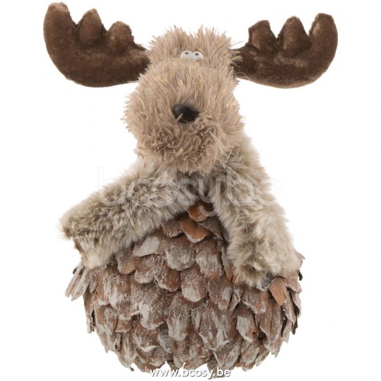 J Line 27417 Rendier reindeer standing Beelden Statue Figurines Figuras Dieren Decorazione rendieren Elanden Rendier rennes debouts reindeers standing Decorations rentier stehend Eland Caribous Rentie