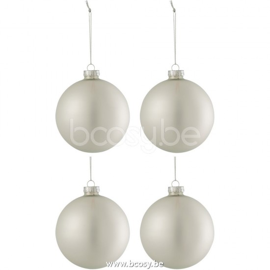 J Line 27740 Wohnzubehoer kerstbal Decoracion Weihnachtskugeln Kerstversiering Decorations Christbaumkugeln Kerstbollen packung mit weihnachtskugel Woon Accessoires box of baubles boules de noel kerst