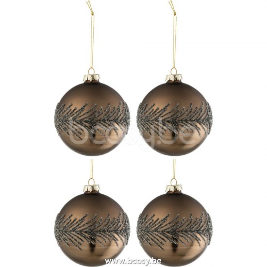 J Line 27751 Kerstbollen Dekoration boule de noel Decoration Wohnzubehoer Weihnachtskugeln accessoires De La Maison Christbaumkugeln Accesorios De Casa Decoratie box of baubles Decoracion Kerstversier