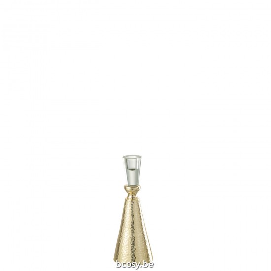 Jline Portavelas Tape Aluminio Vidrio Oro Transparente Small.