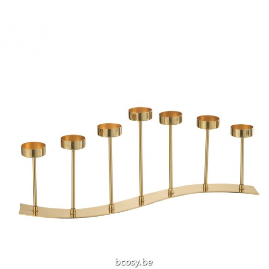 Jline Fotoforo Curva 7 Piezas Metal Oro.