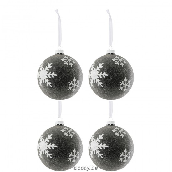 J Line 37393 boule de noel Christbaumkugeln kerstbol Kerstballen Decorazione Wohnzubehoer kerstbal accessoires De La Maison A.