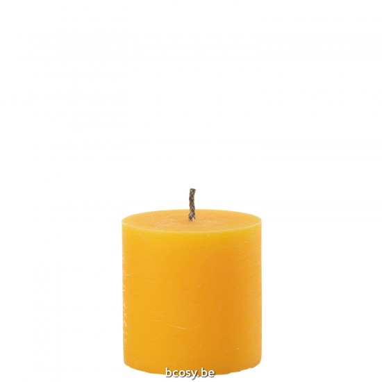 J Line Candela Da Esterno Pilastro Paraffina Giallo Small 70Ore Vela Exterior Pilar Parafina Amarillo Small 70Horas.