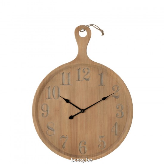 Jline Reloj De Pared Plan Pino Natural Large.