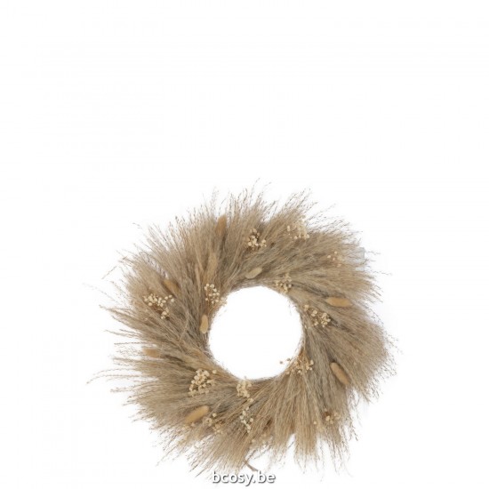 Jline Corona Plantas Secas Flores Natural Large.