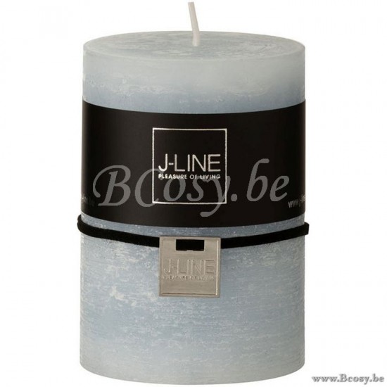 J Line Candela Cilindrica Azzurro M 42O Vela Cilindrica Azul Claro Medium 42H.
