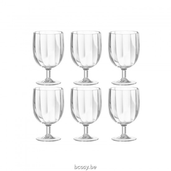 J Line Scatola 6 Bicchiere Da Vino Plastica Trasparente Caja 6 Copas Plastico Transparente.