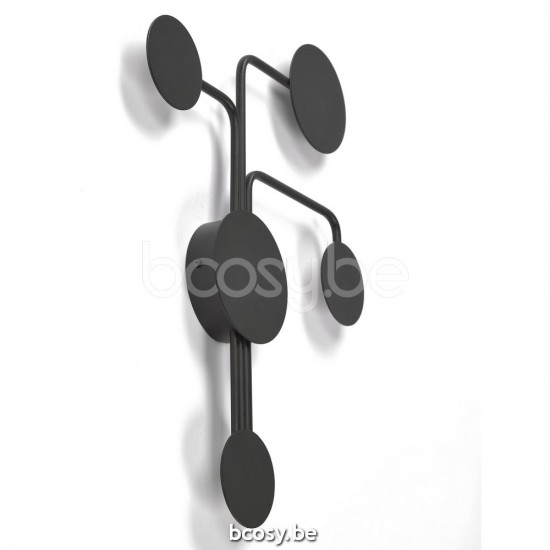 Marckdael wandlamp Vancouver Marckdael 1518-PLA4-LED-NE Contemporal zwart wandlamp H 55cm VVD VDV Verlichting van Dijck Dyck Markdaal.