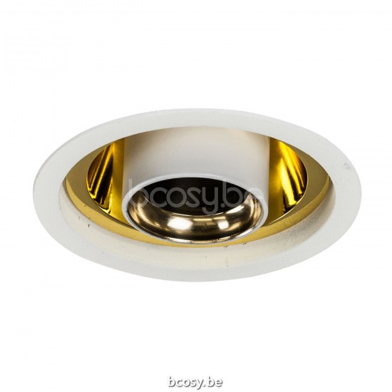 Authentage Aureole short tube gold reflector White AUR501STR.