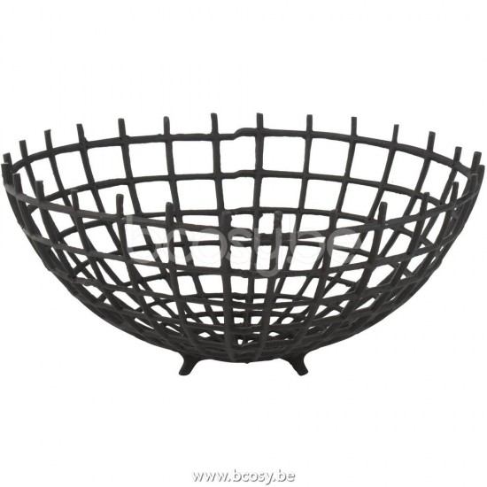 J Line Jline Piatto Metallo Nero Medium Fuente Metal Negro Medium