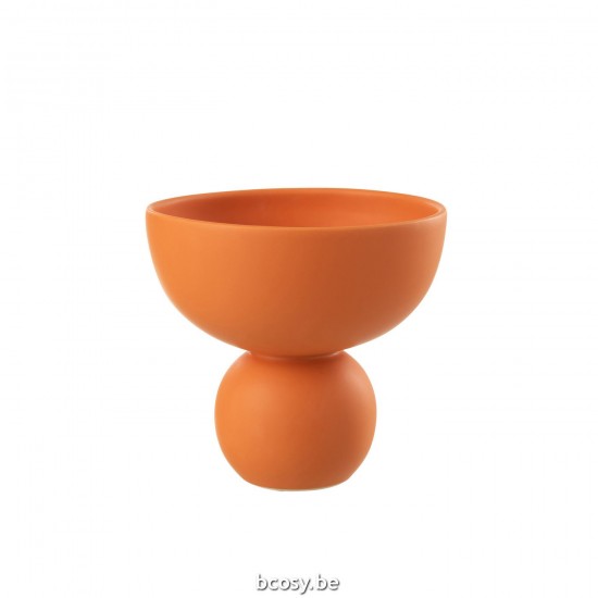 J Line Vaso Piatto Porcellana Terracotta Vaso Plano Porcelana Terracotta.