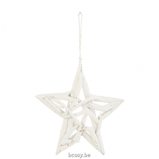 J Line Hanger Star Driftwood White Large Hanger Star Driftwood White Large.