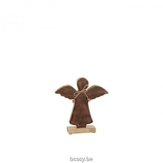 Jline Angel De Pie Barnizado Marron Medium.