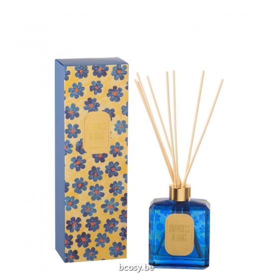 J Line Olio Profumato Blu Giallo Aceite Perfumado Flores Azul Amarillo.