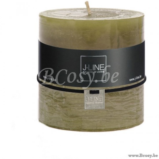 J Line Jline Candela Cilindro Erba 80O Vela Cilindro Hierba 80H