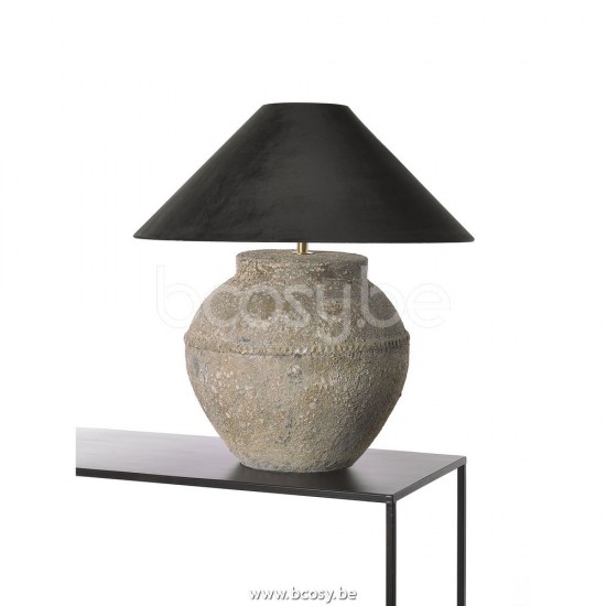 Marckdael SABA-LARGE-STONE-C60-BLACK-VELVET-ON-TAUPE C-VDV SABA-LARGE-STONE-C60-BLACK-VELVET-ON-TAUPE Verlichting van Dijck van Dyck Markdaa