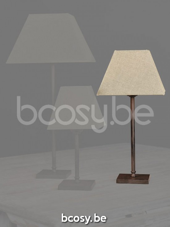 Marckdael tafellamp Billiardo Marckdael 0255-30-MN Tablelamps marron kastanjebruin tafellamp H 30cm VVD VDV Verlichting van Dijck Dyck Markd.