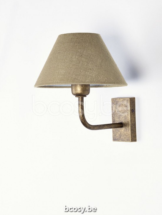 Marckdael wandlamp Billiardo-Biliardo Marckdael 0255-A1-SHA-AS Billiardo antiek brass wandlamp H 18cm VVD VDV Verlichting van Dijck Dyck Mar.