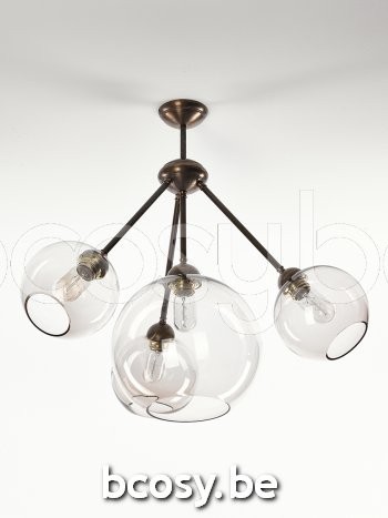 Marckdael Plafondlamp Malibu Marckdael 0664-PL4-OTTONE Vintage ottone-messing Plafondlamp H 7cm VVD VDV Verlichting van Dijck Dyck Markdaal.