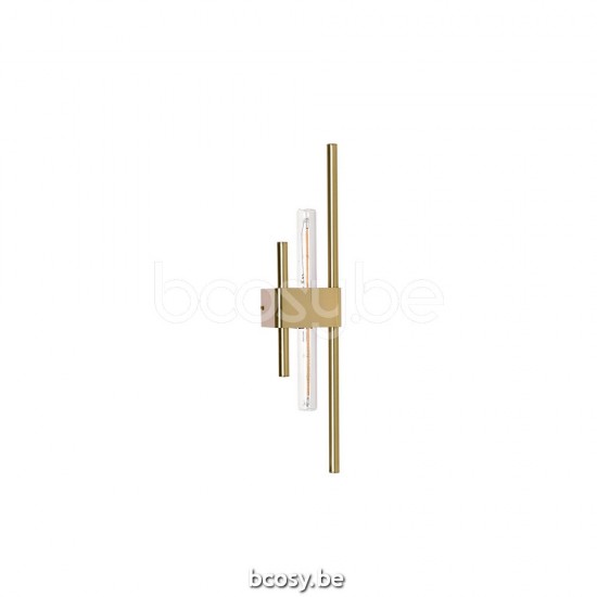 Marckdael wandlamp Vienna Marckdael 1022-1F-B-OTT-LINEAR-SG-30CM Contemporal ottone-messing wandlamp VVD VDV Verlichting van Dijck Dyck Mark.