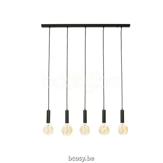 Marckdael pendel Melbourne Marckdael 1340-T5-T-NE-VORONOI-I Contemporal zwart 107-5 cm profiel pendel H max 115cm VVD VDV Verlichting van Di.