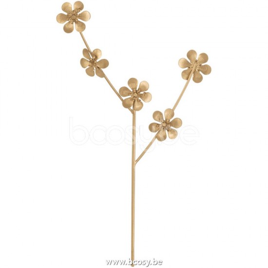 Jline Flores Metal Oro Small