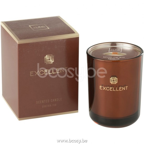 Jline Vela Perfumada Excellent Siberia Fir Marron Small 50 Horas