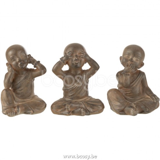 Jline Monje Poli Marron Small Surtido De 3