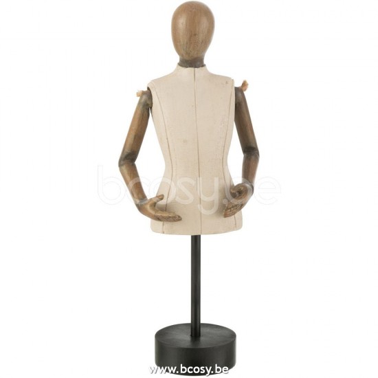 Jline Busto Poli Beige Marron Small