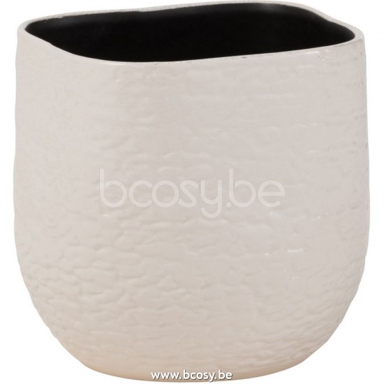 Jline Maceta Audrey Ceramica Blanco Medium