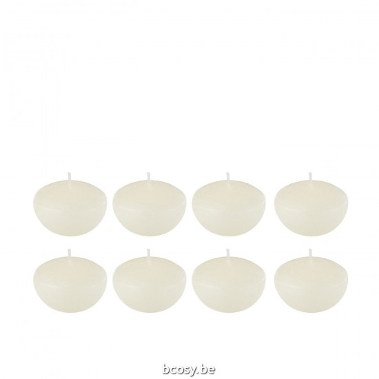 Jline Caja De 8 Velas Flotantes Blanco Small.