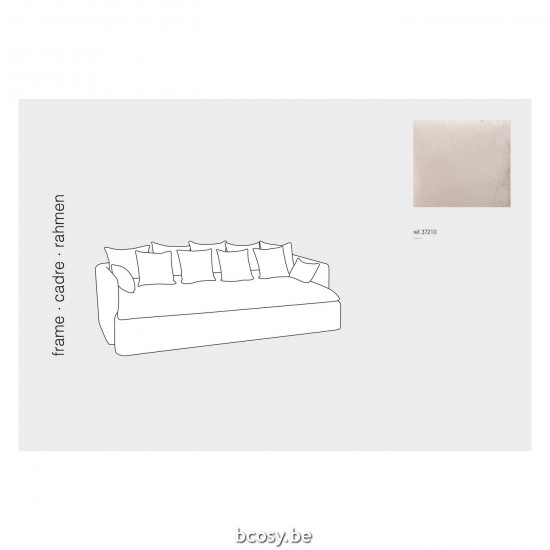 Jline Funda Asiento 11 Cojines Beach Terciopelo Beige.