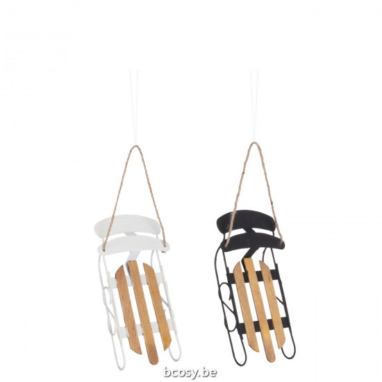 Jline Suspensiones Trineo Metal Contreplaque Negro Blanco Surtido De 2.