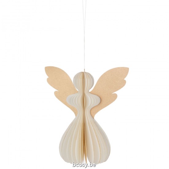 Jline Colgador Angel Papel Blanco Crema Large.