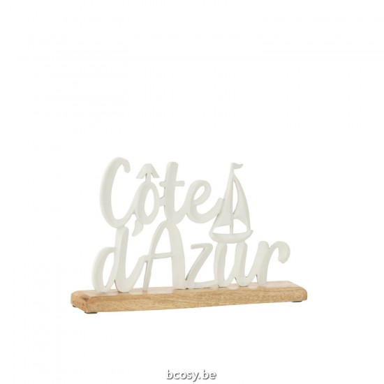 Jline Cote D Azur Sobre Base Aluminio Blanco.