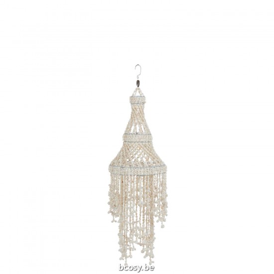 Jline Colgante Castillo Concha Blanco.