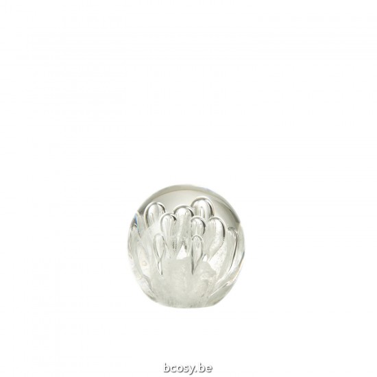 Jline Pisapapeles Burbujas Vidrio Blanco Small.
