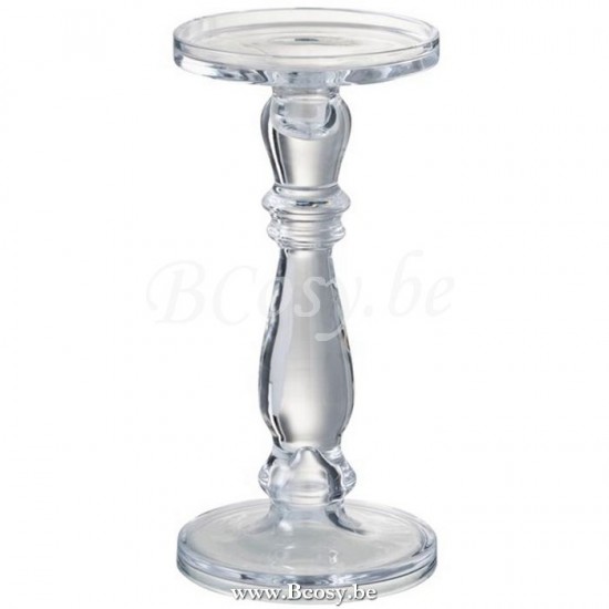 Jline Candelabro Fotosforo Leti Cristal Transparente Medium