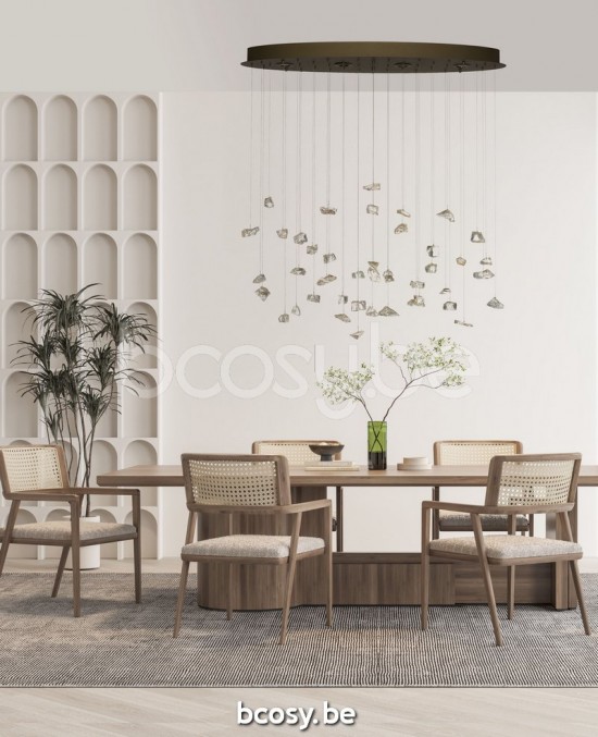 Marckdael pendel Dubai Marckdael 1710-PL4-OVAL-GU10-BRONZO Contemporal Brons pendel H max 180cm VVD VDV Verlichting van Dijck Dyck Markdaal.