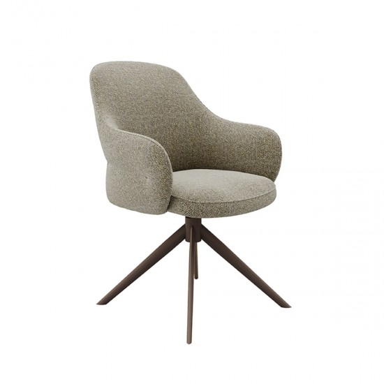 LABEL51 Eetkamerstoel Bern - Truffel grijs - Boucle.